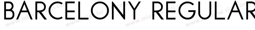 Barcelony Regular Version Version 1字体转换